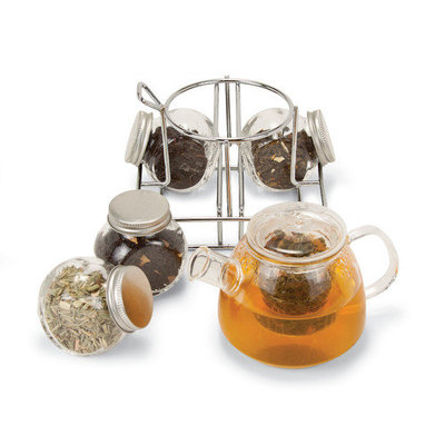 Longden Infusions Mini Glass Tea Rack Set