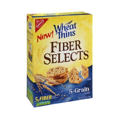 Nabisco Wheat Thins Fiber Selects 5-Grain Crackers