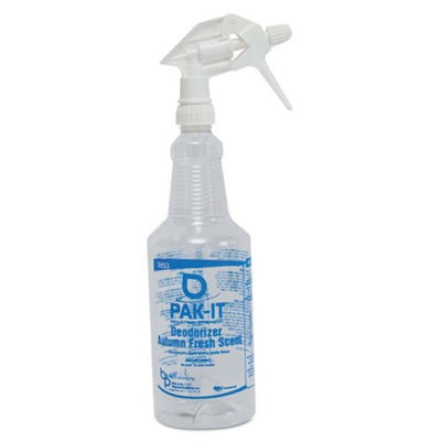Pak-It. 585320004012 Color-Coded Trigger-Spray Bottle 32 oz Aqua: Deodorizer - Autumn Fresh Scent