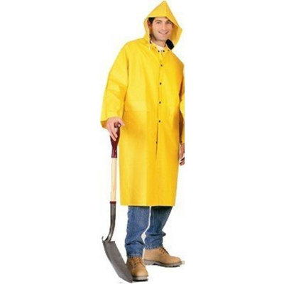Trademark Size 4-X Yellow 2 Piece PVC Durable Heavy Duty Raincoat