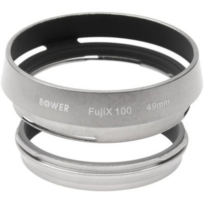 Bower AR-X100 Adapter Ring & Hood for Fuji X100/X100S/X100T Camera (49mm)