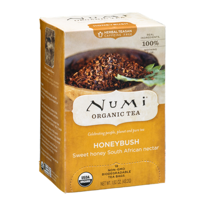 Numi Organic Caffeine Free Tea Bags Honeybush - 18 CT