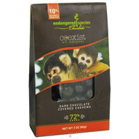 Endangered Species Chocolate Endangered Species Dark Chocolate Covered Cashews, 3 Ounce (Pack of 6)