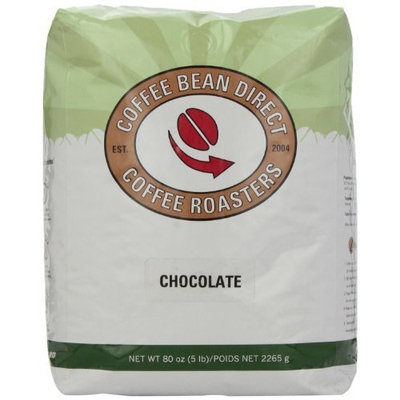 Coffee Bean Direct Chocolate Flavored, Whole Bean Coffee, 5-Pound Bag