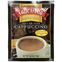 Caffe D'Vita English Toffee Cappuccino,14g Envelopes (Pack of 24)