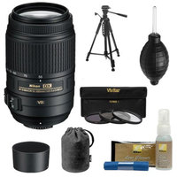 Nikon 55-300mm f/4.5-5.6G VR DX AF-S ED Zoom-Nikkor Lens + 3 UV/CPL/ND8 Filter + Tripod + Kit for D3100, D3200, D3300, D5100, D5200, D5300, D7000 & D7100 DSLR Cameras