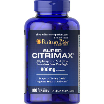 Puritan's Pride Super Citrimax Garcinia Cambogia-180 Capsules