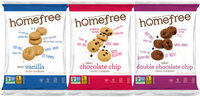HomeFree Gluten Free Mini Cookies Mixed Box, 10 Single Serve Packs in