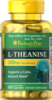Puritan's Pride 2 Units of L-Theanine 100 mg-60-Capsules