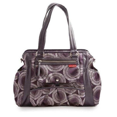 Skip Hop Studio Diaper Tote Bag, Plum Burst