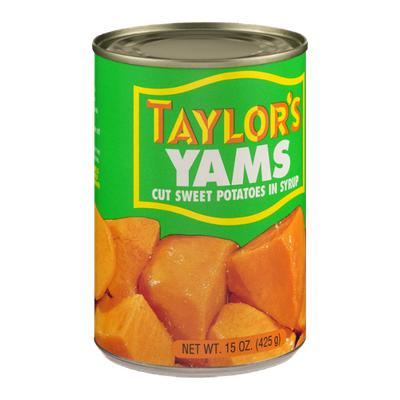 Taylor's Yams Cut Sweet Potatoes In Syrup