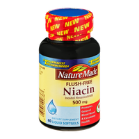 Nature Made Niacin 500mg Liquid Softgels - 60 CT