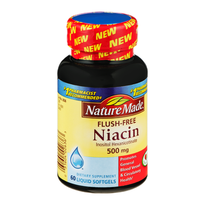 Nature Made Niacin 500mg Liquid Softgels - 60 CT