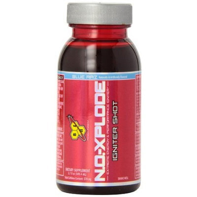 BSN N.O. XPLODE Igniter Shot Blue Raz 12- 3.7 fl oz bottles