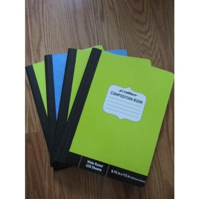 Caliber Composition Book, Wide Ruled, 100 Sheets, 9.75