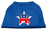 Ahi Republican Screen Print Shirts Blue Sm (10)