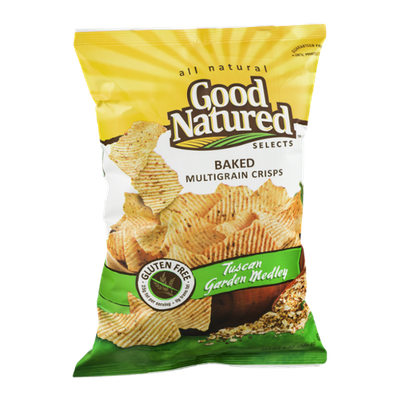 Good Natured Selects All Natural Baked Multigrain Crisps Tuscan Garden Medley