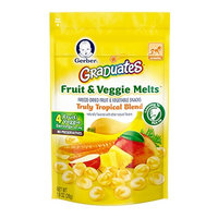 Gerber® Graduates® Fruit & Veggie Melts™ Snack Truly Tropical Blend