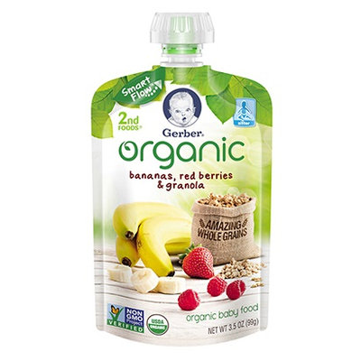 Gerber® Organic 2nd Foods® Pouches Bananas, Red Berries & Granola