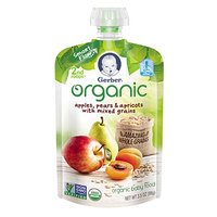 Gerber® Organic 2nd Foods® Pouches Apples, Pears & Apricots With Mixed Grains