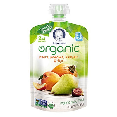 Gerber® Organic 2nd Foods® Pouches Pears, Peaches, Pumpkin & Figs