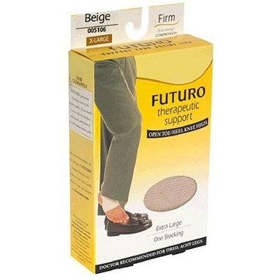Futuro Therapeutic Support Open Toe/Heel Knee High, Nude/Extra Large/Firm