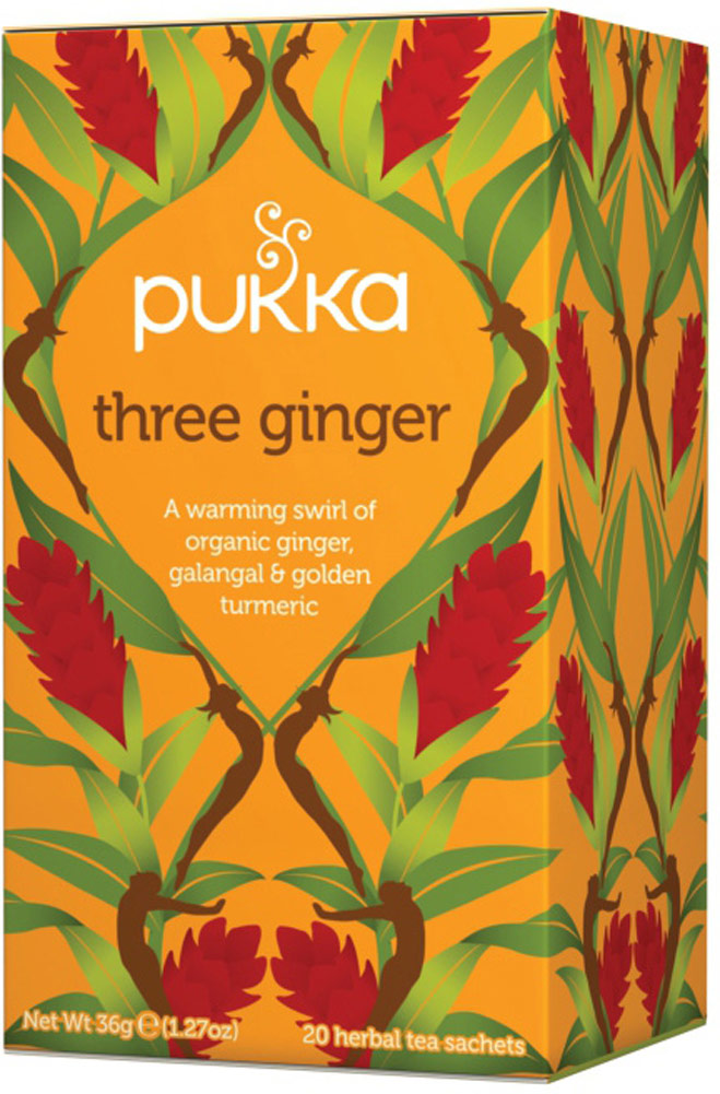 Pukka Herbs - Organic Herbal Tea Three Ginger - 20 Tea Bags
