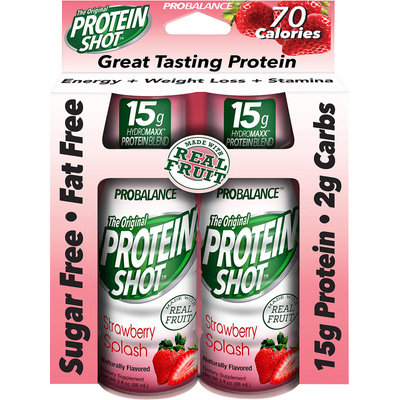 Protein 15 Energy Strawberry Splash Shots - 12 Packs-24 Each
