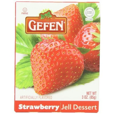 Gefen Jello Strawberry, 3-Ounce (Pack of 24)