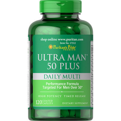 Puritan's Pride Ultra Vita Man 50 Plus-120 Caplets