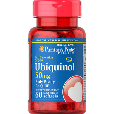 Puritan's Pride 2 Units of Ubiquinol 50 mg-60-Softgels