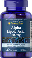 Puritan's Pride 2 Units of Alpha Lipoic Acid 600 mg-120-Capsules