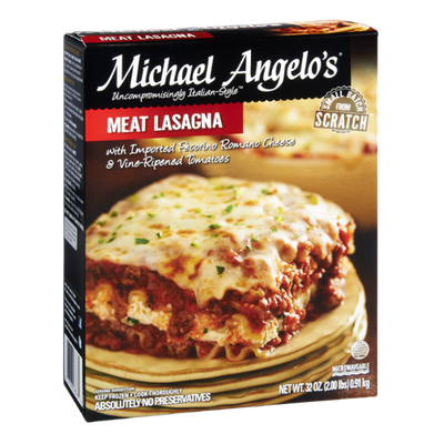 Michael Angelo's Meat Lasagna Frozen Entree