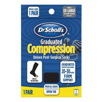 Dr. Scholl's Firm Graduated Compression Post-Surgical Open Toe Sock XL