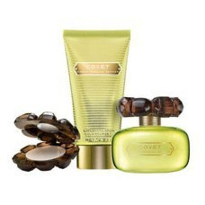 Covet By Sarah Jessica Parker For Women. Gift Set ( Eau De Parfum Spray 3.4 Oz + Rich Body Lotion 2.5 Oz + Solid Perfume Compact 2.2 Grams).