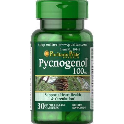 Puritan's Pride 2 Units of Pycnogenol 100 mg-30-Capsules