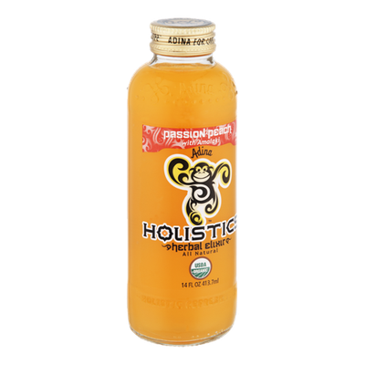 Adina Holistics All Natural Passion Peach with Amalaki Herbal Elixir Beverage