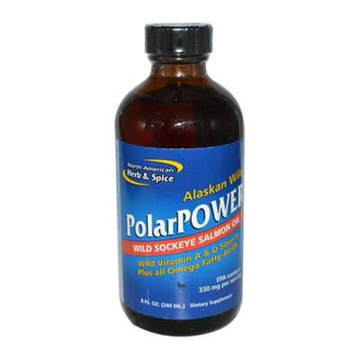 North American Hreb & Spice North American Herb and Spice PolarPower Wild Sockeye Salmon Oil 8 fl oz