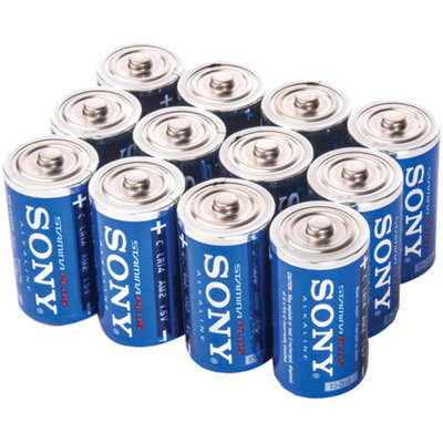 Sony SC-12BULK Stamina Plus Alkaline Bulk Batteries, 12pk