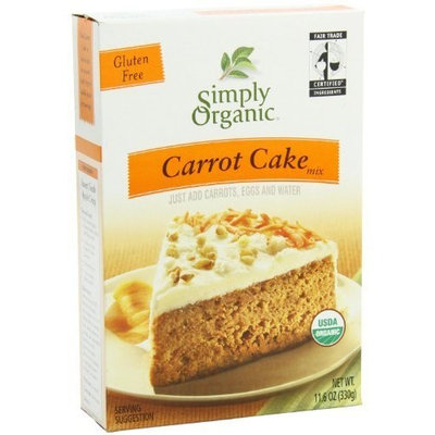 Simply Organic Organic Carrot Cake Mix (2x11.64 OZ)