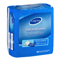 CareOne Soft Underpads Moderate Absorbency Large - 18 CT