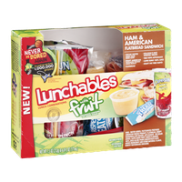 Lunchables with Ham & American Fruit Flatbread Sandwich