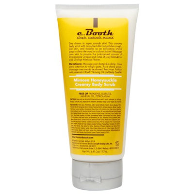 c. Booth Creamy Body Scrub, Mimosa Honeysuckle, 6 fl oz