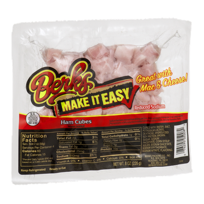 Berks Make it Easy Ham Cubes Reduced Sodium
