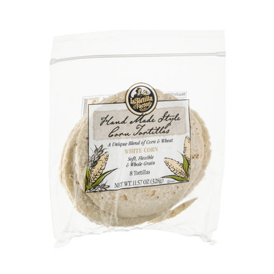 La Tortilla Factory White Corn Tortillas Hand Made Style - 8 CT