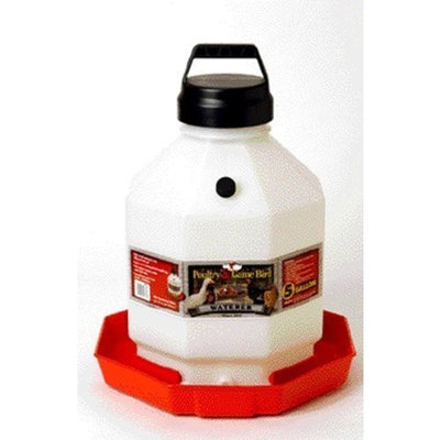 Miller Manufacturing PPF5 5-Gallon Plastic Poultry Waterer, Red