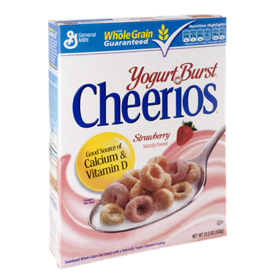 Cheerios General Mills Yogurt Burst Strawberry Flavored Cereal