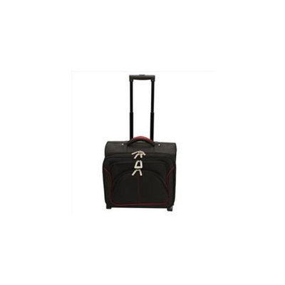 Dejuno PRC22-BK Rolling Mobil Office Overnighter Laptop Computer Briefcase