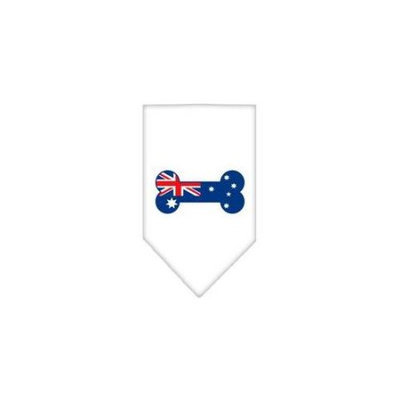 Ahi Bone Flag Australian Screen Print Bandana White Large