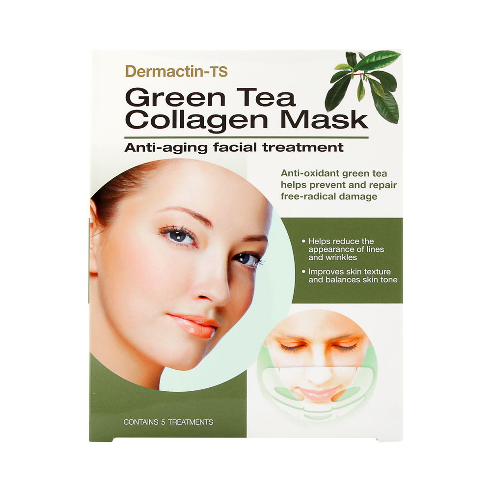 Dermactin - TS Green Tea Collagen Mask Anti-Aging Facial Treatment